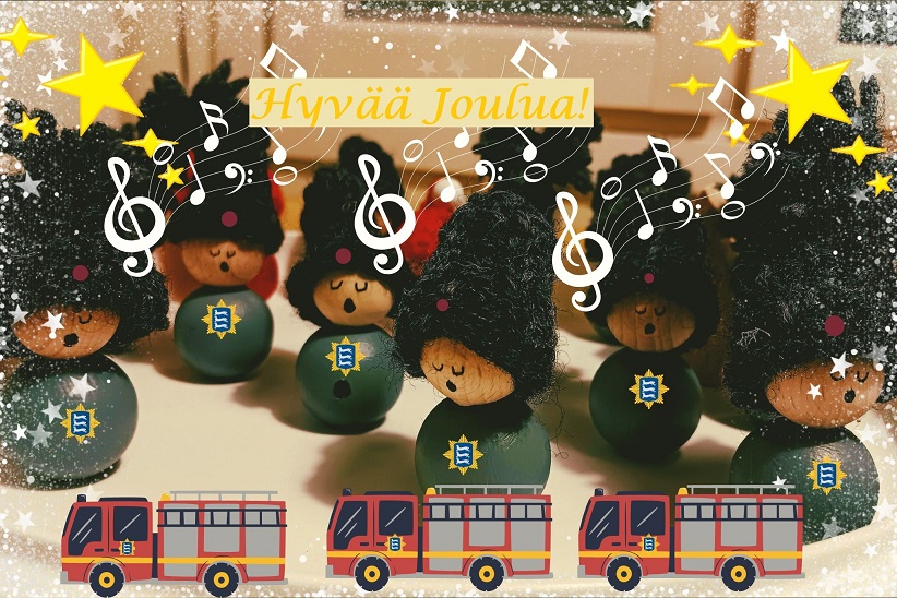 tonttukuoro laulamassa.