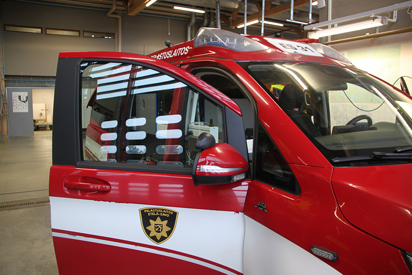 kuvituskuva: päivystävän palomestarin auto