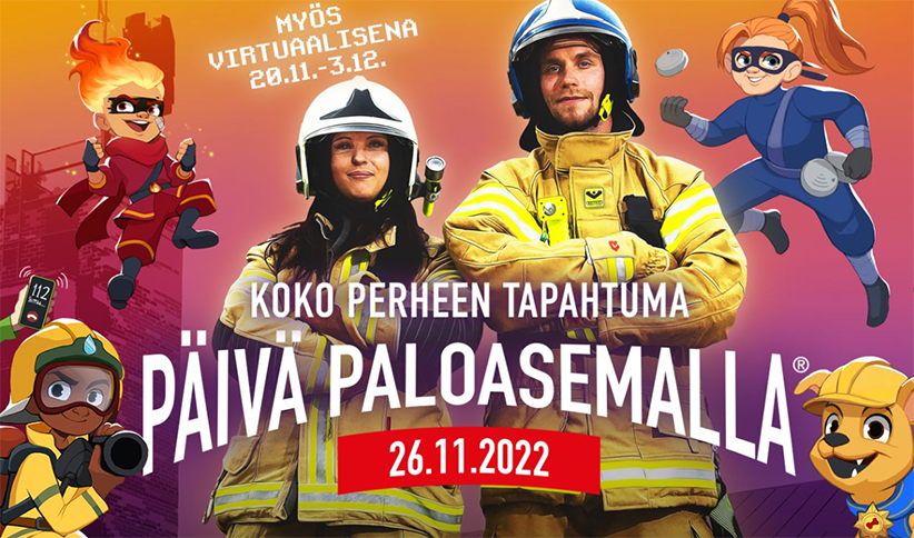 Päivä paloasemalla -tapahtumassa on mukavaa ohjelmaa koko perheelle