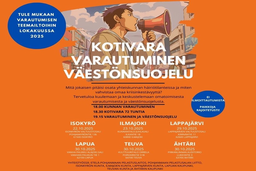 Varautumisillat lokakuussa