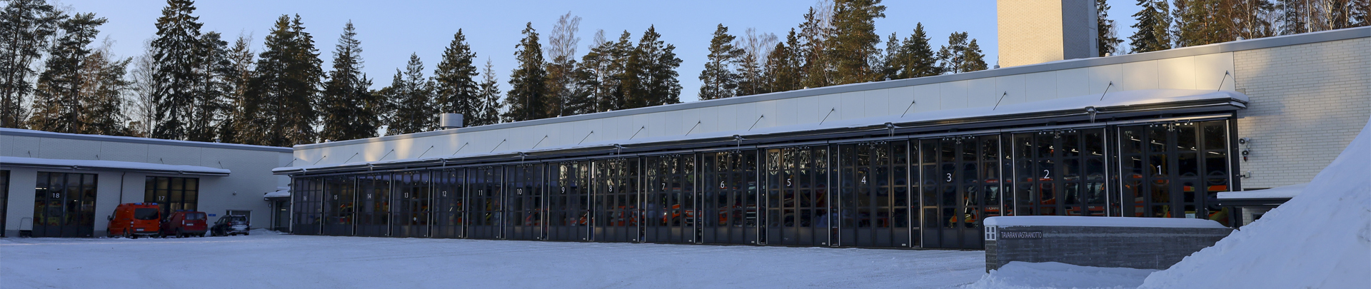 Central fire station of Western-Uusimaa rescue department.